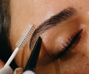 Brow lamination and tint result at Fairy Lashes Nederland TX